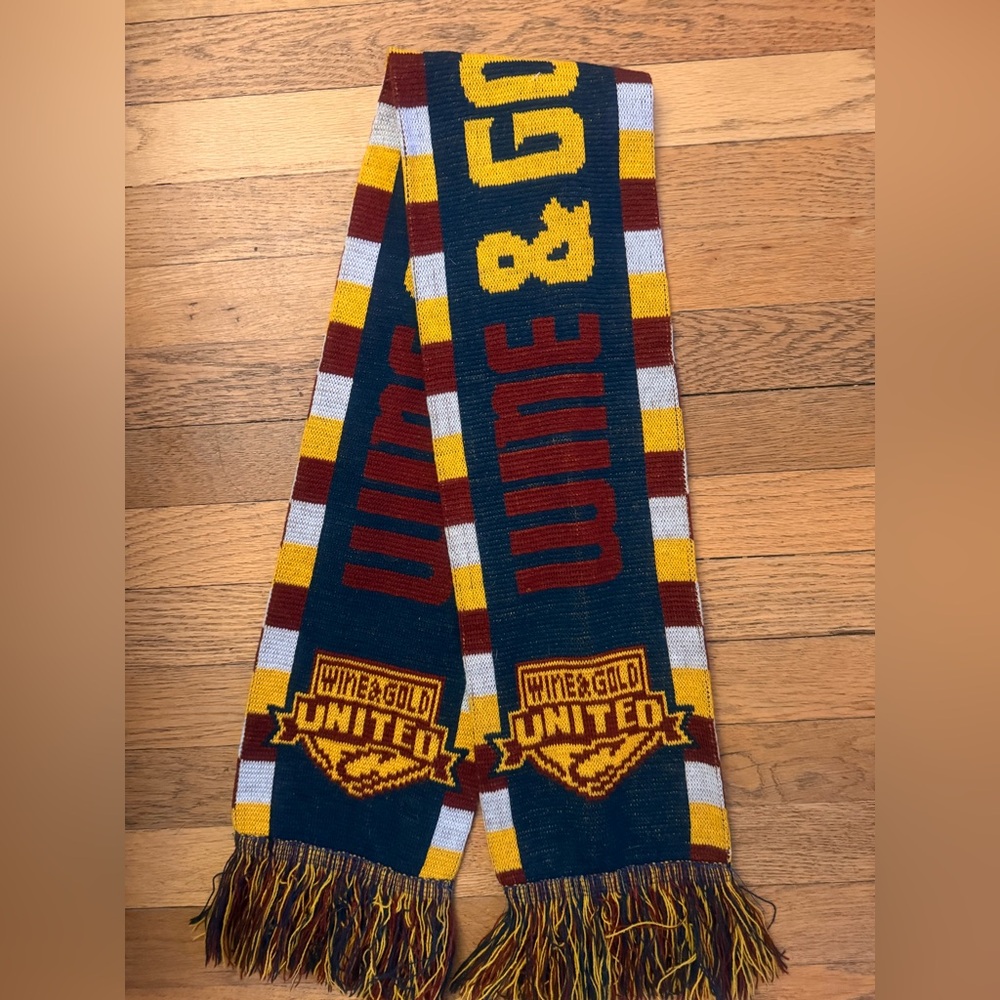 NBA Wine & Gold Scarf